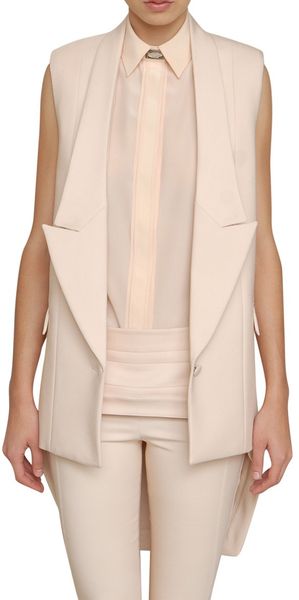 Givenchy Sleeveless Tuxedo Jacket - Lyst