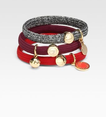 Marc By Marc Jacobs Enamel Accented Ponytail Holder Set/classic Marc - Lyst