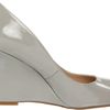 Nine West Womens Ampedup Wedge Pump in Gray (grey patent synthetic) - Lyst