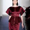 Peter Som Fall 2012 Peplum Detail Evening Dress in Red - Lyst