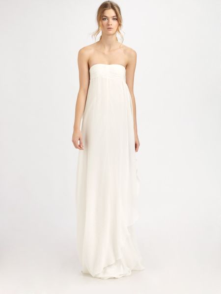 Rachel Zoe Elle Empire Petal Gown in White (ivory) - Lyst