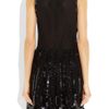Red Valentino Embellished Mesh Dress in Black - Lyst