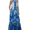 Roberto Cavalli Flower Print Cotton Dress in Blue - Lyst