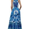 Roberto Cavalli Flower Print Cotton Dress in Blue - Lyst