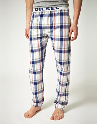 Diesel Checked Lounge Pants - Lyst
