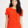 Tory Burch Silk Alexandra Blouse in Red - Lyst
