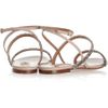 Valentino Crystalembellished Leather Sandals in Pink (rose) - Lyst
