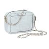 Versace Leather Mini Bag with Gold Shoulder Strap in White (gold) - Lyst