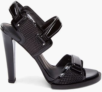 Alexander Wang Black Emina Mesh Heels - Lyst