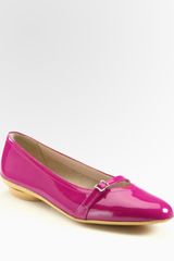 Ferragamo Audrey Patent Leather Mary Jane Flats