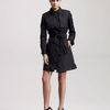 Jason Wu Kelly Belted Silk Trench Dress in Black - Lyst