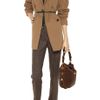 Jil Sander Doublebreasted Wool Coat in Brown - Lyst