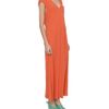 L'autre Chose Short Sleeve Long Dress in Orange - Lyst