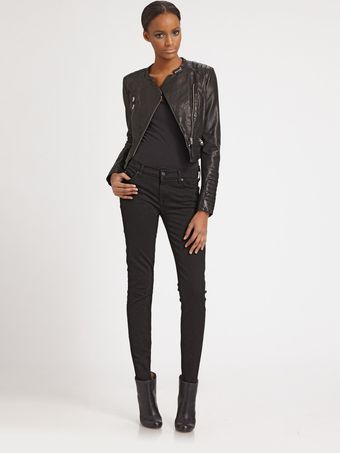 Mackage Cropped Leather Jacket - Lyst