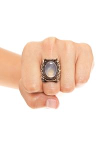 Nasty Gal Moonstone Ring - Lyst