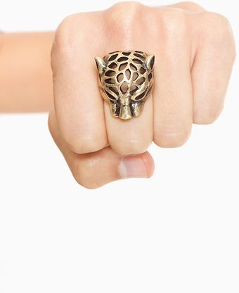 Nasty Gal Leopard Ring - Lyst