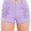 Nasty Gal Zappo Cutoff Shorts in Purple (lilac) - Lyst