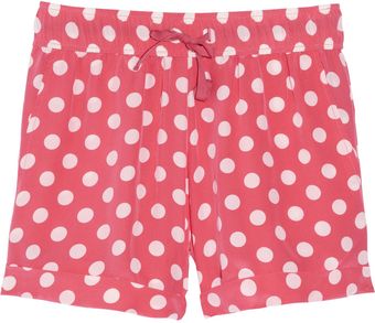  Gomette Polka-dot Silk Shorts 