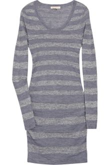 Rebecca Taylor Metallic Striped Knitted Dress - Lyst