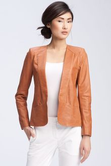 Theory Frema - L. Freehold Structured Leather Blazer - Lyst