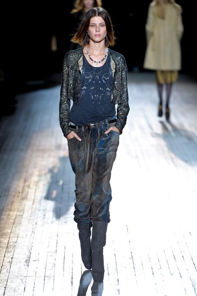 Theyskens' Theory Fall 2012 WideLeg Pants  in Multicolor - Lyst