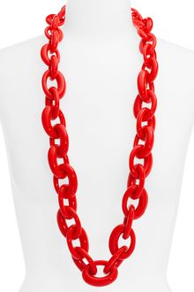 Tory Burch Oval Link Necklace - Lyst