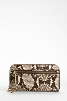 Tory Burch Python Kellan Continental Wallet - Lyst