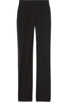 Vanessa Bruno Satin-paneled Pressed Wool Pants - Lyst