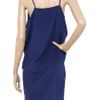 Vanessa Bruno Embroidered Silk Charmeuse Dress in Blue - Lyst