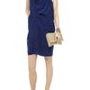 Vanessa Bruno Embroidered Silk Charmeuse Dress in Blue - Lyst