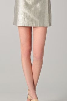 Alice + Olivia Myra Metallic Miniskirt - Lyst