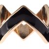 Asos Collection Asos Pack Of Six Enamel Zig Zag Rings in Multicolor (multi) - Lyst