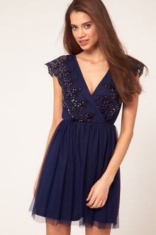 ASOS Collection Asos Skater Dress with Embroidery - Lyst