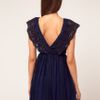 Asos Collection Asos Skater Dress with Embroidery in Blue (navy) - Lyst