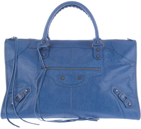 Balenciaga Classic Work Tote in Blue - Lyst