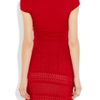 Catherine Malandrino Pointelleknit Dress in Red (poppy) - Lyst