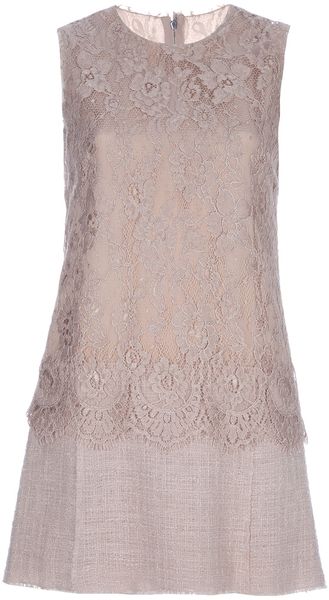 Dolce & Gabbana Lace Detail Dress - Lyst