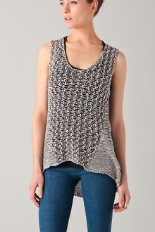 Helmut Lang Drape Hem Knit Tank - Lyst