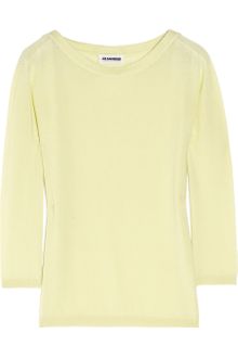 Jil Sander Silk and Cashmere-blend Sweater - Lyst