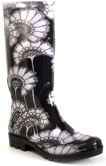  Misty - Floral Print Rubber Rain Boot 