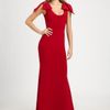 Notte By Marchesa Silk Bow Gown in Red - Lyst