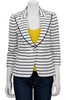 Smythe Piped One Button Blazer - Lyst