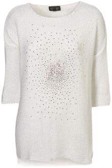 Topshop Knitted Scatter Stud Jumper - Lyst