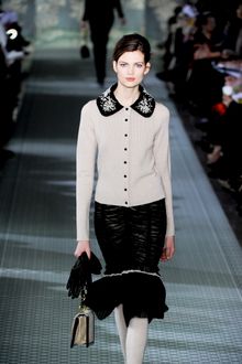 Tory Burch Fall 2012 Black Leather Gloves - Lyst