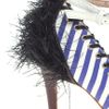 J.w. Anderson J.w. Anderson Aldo Rise Weatherbee Pointy Striped Heeled Shoes in Blue (bluestripe) - Lyst