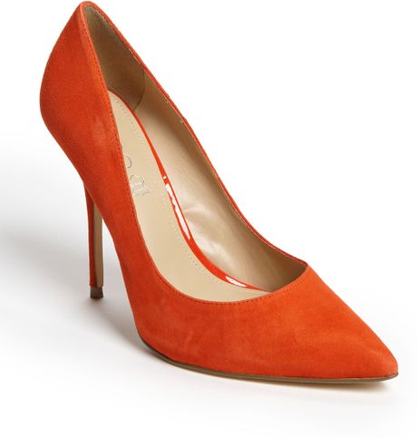 aldo orange pumps