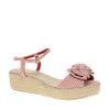 Asos Collection Asos Violet Flatforms with Bow in Pink (redwhitestripe) - Lyst