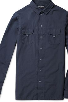 Dolce & Gabbana Slim-fit Washed Cotton Shirt - Lyst