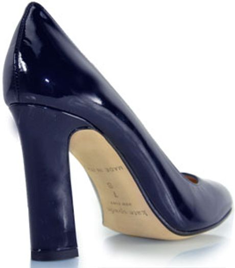 Kate Spade Navy Patent Leather Pump in Blue (navy) | Lyst