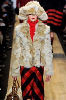 Michael Kors Fall 2012 Ribbed Turtleneck Sweater In Red  - Lyst